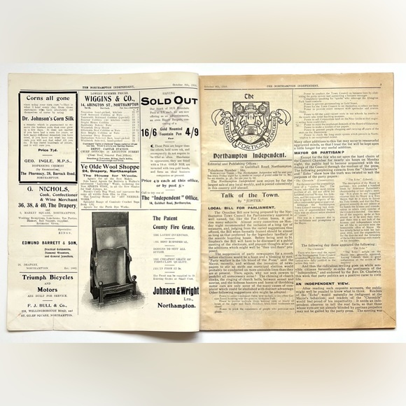 The Northampton Independent An Illustrated Weekly Vol. 6 No 268 October 8, 1910 - Picture 3 of 7